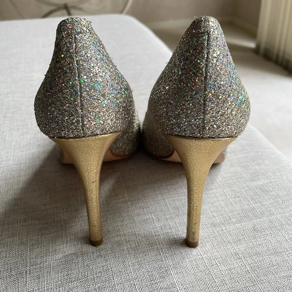 Enzo Angiolini crystal peep toe pump size 9 - Picture 4 of 12